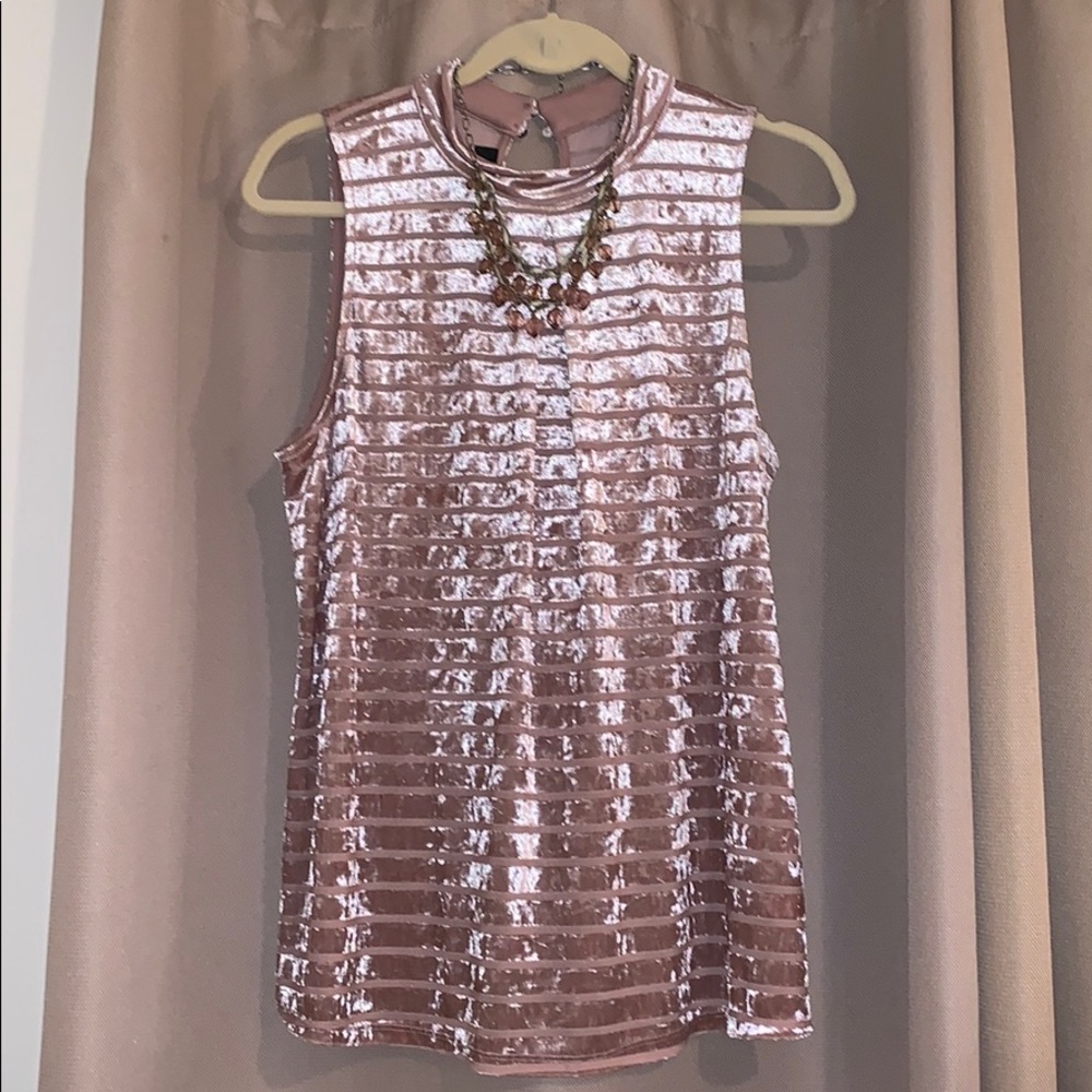 A. Byer velvet boho blush top size XL